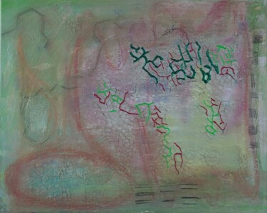 Malerei mit dem Titel "Risse" von Mario Grasberger, Original-Kunstwerk, Acryl