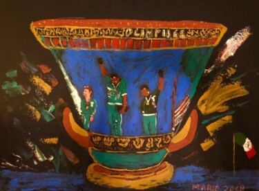 Pintura intitulada "black-pride-mexico-…" por Mario Pratesi, Obras de arte originais