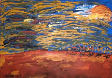 Peinture intitulée "la tempesta" par Mario Pratesi, Œuvre d'art originale