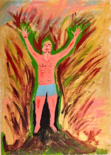 Pittura intitolato "liberta’" da Mario Pratesi, Opera d'arte originale, Olio