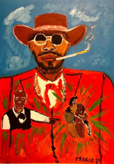 Peinture intitulée "Django" par Mario Pratesi, Œuvre d'art originale, Huile