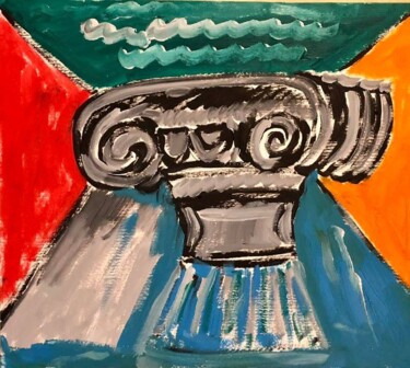 Peinture intitulée "Capitello volante" par Mario Pratesi, Œuvre d'art originale, Huile