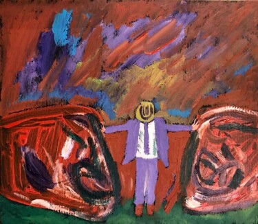 Pittura intitolato "Resilienza due" da Mario Pratesi, Opera d'arte originale, Olio