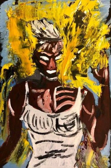 Painting titled "X men tempesta" by Mario Pratesi, Original Artwork, Oil