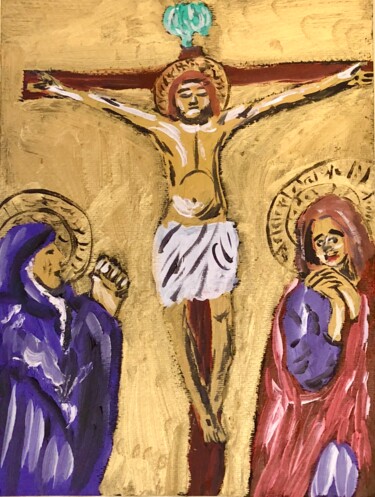 Painting titled "Tratto dal Masaccio" by Mario Pratesi, Original Artwork, Oil