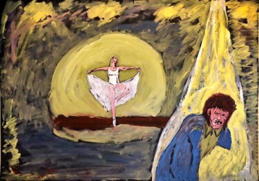 Pittura intitolato "Le mostre et la dan…" da Mario Pratesi, Opera d'arte originale, Olio