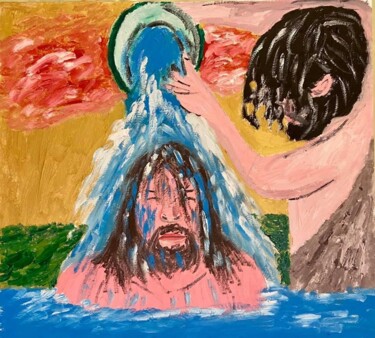 Peinture intitulée "Il battesimo di Cri…" par Mario Pratesi, Œuvre d'art originale, Huile