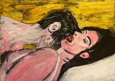 Painting titled "Orgasmo 3" by Mario Pratesi, Original Artwork, Oil