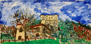 Pittura intitolato "Vista al Saltino" da Mario Pratesi, Opera d'arte originale, Olio