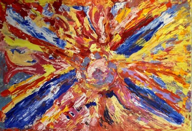 Pintura intitulada "Affanno solare" por Mario Pratesi, Obras de arte originais, Óleo