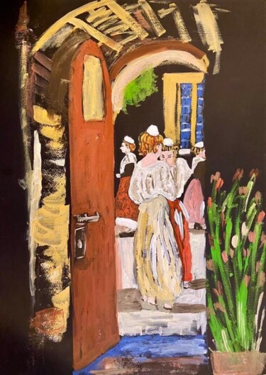 Painting titled "Occitanes" by Mario Pratesi, Original Artwork, Oil