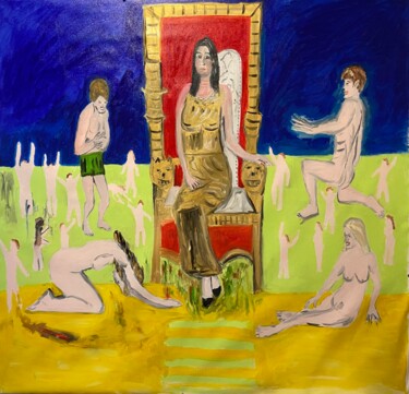 Pittura intitolato "La Regina di Saba" da Mario Pratesi, Opera d'arte originale, Olio