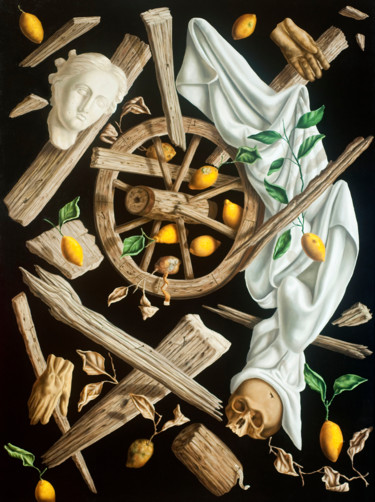 Peinture intitulée "Phaeton" par Mario Sépulcre, Œuvre d'art originale, Huile