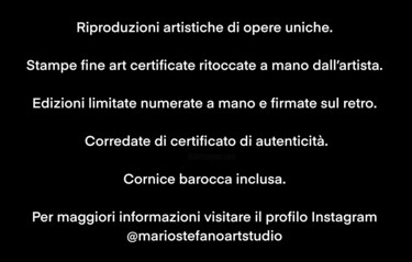 Printmaking titled "RIPRODUZIONI ARTIST…" by Mario Stefano, Original Artwork, Screenprinting