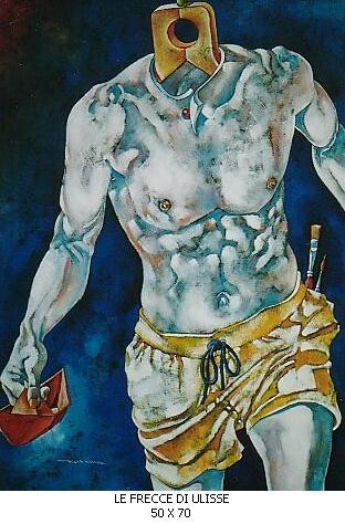 Pittura intitolato "le frecce di ulisse" da Mario Venza, Opera d'arte originale