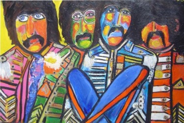 Painting titled "SARGENT PEPPERS 2" by Mário Brazil, Original Artwork