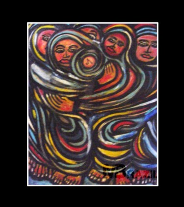 Painting titled "ALMA FEMININA" by Mário Brazil, Original Artwork, Oil