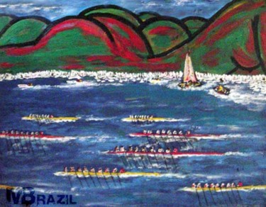 Malerei mit dem Titel "RIO DE JANEIRO_2016" von Mário Brazil, Original-Kunstwerk, Öl