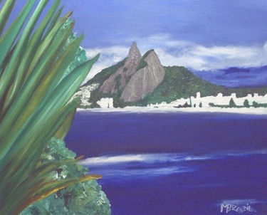 Pintura titulada "Leblon" por Mário Brazil, Obra de arte original, Oleo