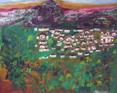 Peinture intitulée "Montanhas de Minas" par Mário Brazil, Œuvre d'art originale