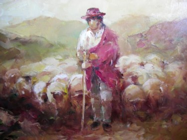 Painting titled "" Os Anjos Que Me R…" by Mário Couto, Original Artwork