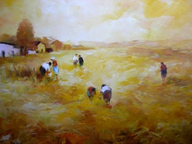 Painting titled "A Seara" by Mário Couto, Original Artwork
