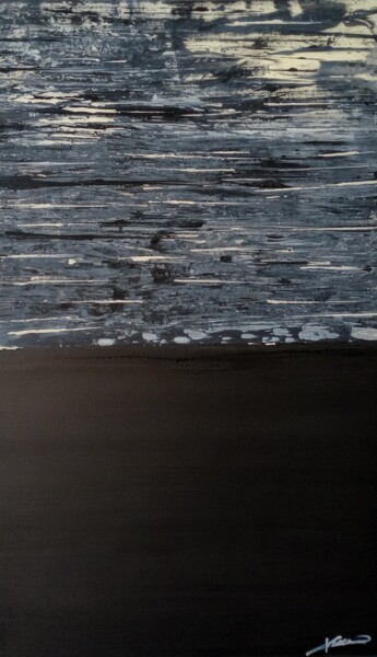 Pittura intitolato "Black and Ivory" da Mario Frattura, Opera d'arte originale, Scratchboard Montato su Telaio per barella i…