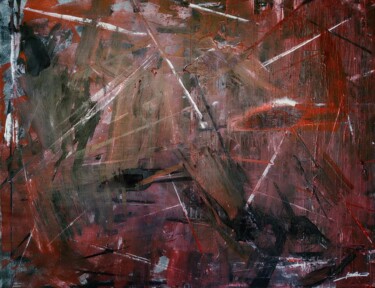 Pittura intitolato "Contaminazioni" da Mario Frattura, Opera d'arte originale, Scratchboard