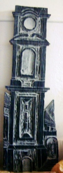 Escultura intitulada "Torre" por Mário Fresco, Obras de arte originais, Pedra