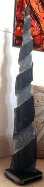 Escultura intitulada "Parafuso" por Mário Fresco, Obras de arte originais, Pedra