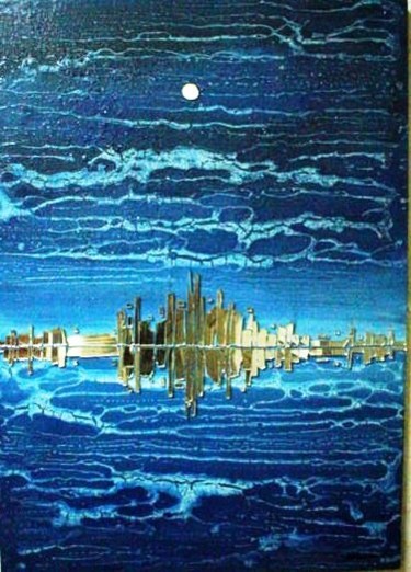Pintura intitulada "CIDADE DE ESPELHOS" por Mário Fresco, Obras de arte originais, Outro