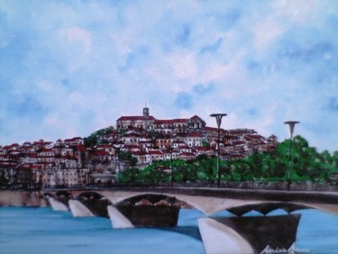 Pintura intitulada "COIMBRESCA AZUL" por Mário Fresco, Obras de arte originais, Óleo