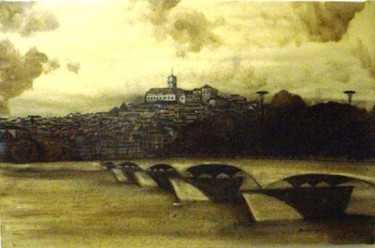 Pintura intitulada "COIMBRANTIGA" por Mário Fresco, Obras de arte originais, Óleo