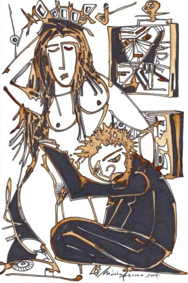 Desculpas Painting titled "Desculpas" by Mário Fresco, Original Art, Architecture