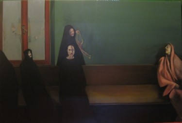 Pittura intitolato "i folli" da Mario Jerone, Opera d'arte originale