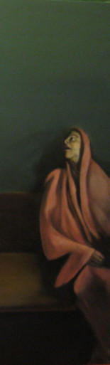 Pittura intitolato "I FOLLI particolare" da Mario Jerone, Opera d'arte originale