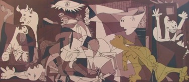 Pittura intitolato "Guernica2006" da Mario Morreale, Opera d'arte originale