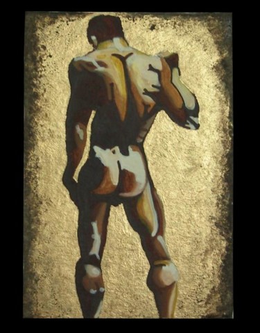 Pittura intitolato "Uomo" da Mario Morreale, Opera d'arte originale