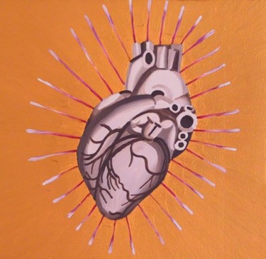 Pittura intitolato "Mettiamoci più cuore" da Mario Morreale, Opera d'arte originale