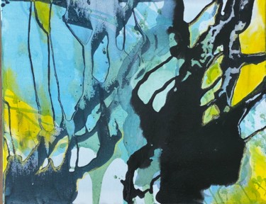 Malerei mit dem Titel "Bright Spots I" von Marion Witschel, Original-Kunstwerk, Acryl