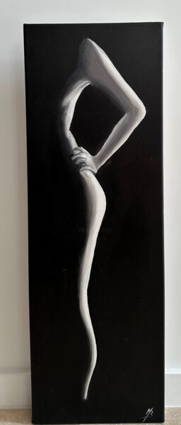 Картина под названием "SVELTE" - Marion Bonet, Подлинное произведение искусства, Масло Установлен на Деревянная рама для нос…