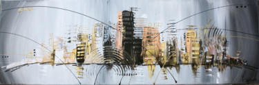 Painting titled "mecanic-city-75-x-2…" by Marion Capdevila, Original Artwork, Acrylic