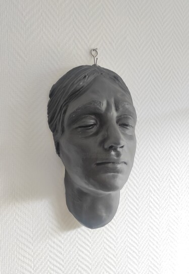 Sculpture titled "Etude d'un visage -…" by Marion Cheung, Original Artwork, Plaster