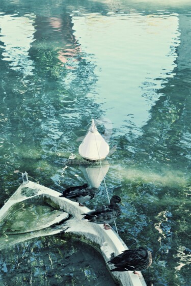 Photographie intitulée "Canard sur lac d'An…" par Marion Kormann, Œuvre d'art originale