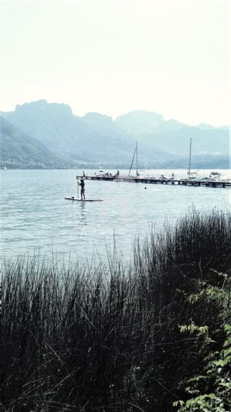 Photographie intitulée "Paddle sur lac d'An…" par Marion Kormann, Œuvre d'art originale, Photographie numérique