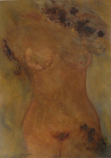 Pittura intitolato "Torso femminile I" da Marion Kotyba, Opera d'arte originale, Acrilico