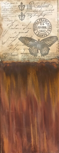 Pittura intitolato "Scritto III" da Marion Kotyba, Opera d'arte originale, Acrilico Montato su Telaio per barella in legno