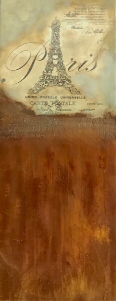 Картина под названием "Scritto IV" - Marion Kotyba, Подлинное произведение искусства, Акрил Установлен на Деревянная рама дл…
