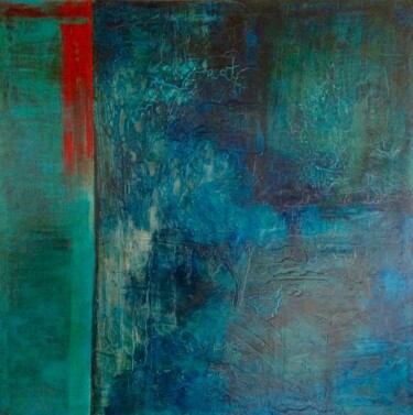 Картина под названием "Eaux Turquoise" - Marion Moulin, Подлинное произведение искусства, Другой