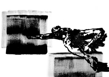 Картина под названием "Barbarie 2" - Marion Poix, Подлинное произведение искусства, Акрил Установлен на Деревянная рама для…